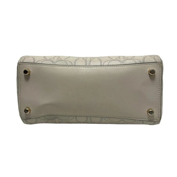 COACH - 1006 Cream Leather Handbag - Picture 4 of 9